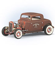 1932 Ford Rat Rod Flat Rust Franklin Mint Limited Edition of 5000 B11E249 1:24 scale die cast model car