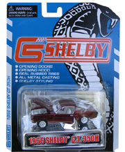 1966 Shelby Ford Mustang GT350H Hurst Red w/Gold Stripes 1/64 Shelby Collectibles DC64000B die cast model car