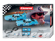 Richard Petty 1970 Plymouth Superbird & 1969 Ford Torino Talladega NASCAR Carrera Evolution 25145 1:32 scale slot car racing set