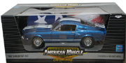 1967 Ford Mustang Shelby GT 500 Blue w/ White Stripes Ertl American Muscle 39414 1:18 scale die cast model car