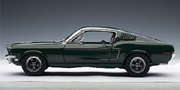 FORD MUSTANG GT 390 "BULLITT" 1968 STEVE MCQUEEN VERSION - GREEN AutoArt 72813 1:18