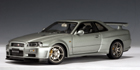 NISSAN SKYLINE R34 GTR V-SPEC II SPARKLING SILVER AutoArt 77332 1/18 scale