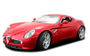 2007 Alfa Romeo 8C Competizione Red Bburago 18-11021 Red 1:18 scale die cast model car