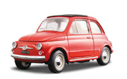 1965 Fiat 500 F Bburago 18-12020 Red 1:18 scale die cast model car