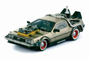 Back to the Future III movie Delorean 1:18 Sunstar Diecast Model Car 2712