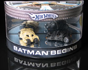 Batman Begins movie Limited Edition 2 car set Hot Wheels 1:64 scale H8595 die cast model cars