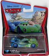 Disney Pixar Cars 2 Carla Veloso Mattel V2796 V2811 1:55 Diecast Movie Car