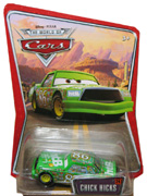 Disney Pixar Cars Movie The World of Cars Edition Chick Hicks Racecar #24 1:55 scale Hot Wheels Mattel Die Cast Model Car M1054