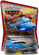 Disney Pixar Cars The World of Cars Edition Dinoco Helicopter M1054 #27 Mattel 1:55 scale die cast movie replica