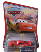 Disney Pixar Cars The World of Cars Edition Dirt Track Lightning McQueen M1054 #03 Mattel 1:55 scale die cast car
