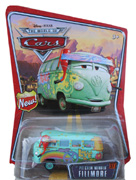 Cars Pixar Movie Fillmore VW Bus #37 Pit Crew Member The World of Cars Edition 1:55 scale Hot Wheels Die Cast Model Car M1054