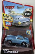 Disney Pixar Cars 2 Finn McMissile Lights & Sounds Mattel V3639 V5086 1:55 Diecast Movie Car