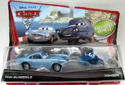 Disney Pixar Cars 2 Finn McMissile & Tomber 2 car set Mattel V2832 V2838 1:55 Diecast Movie Cars