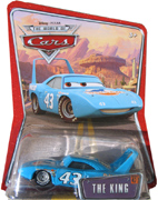 Disney Pixar Cars Movie The World of Cars Edition King #43 Superbird Racecar 1/55 scale Hot Wheels Mattel Die Cast Model Car #47 M1054