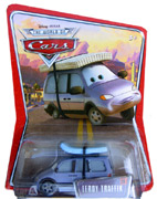 Disney Pixar Cars The World of Cars Edition Leroy Traffik Van M1054 #28 Mattel 1:55 scale die cast movie replica