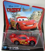 Disney Pixar Cars 2 Lightning McQueen w/ Racing Wheels Mattel V2796 V2797 1:55 Diecast Movie Car