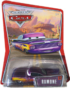 Disney Pixar Cars The World of Cars Edition Purple Ramone 1959 Chevy Impala #16 M1054 Mattel 1:55 scale die cast car