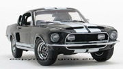 1968 Ford Shelby Mustang GT500 Fastback Black Ltd Ed 500 GMP 1:24 G2403212