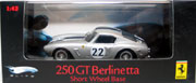 1960 Ferrari 250 GT Berlinetta SWB #22 Silver Racecar Hot Wheels Elite P9959 1:43