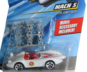 Speed Racer Mach 5 w/ Jump Jacks Hot Wheels 1/64 M4529 M5917 2008 Movie Car