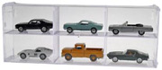 Johnny Lightning 6 car Pro Collector Acrylic Interlocking Showcase PM5530406