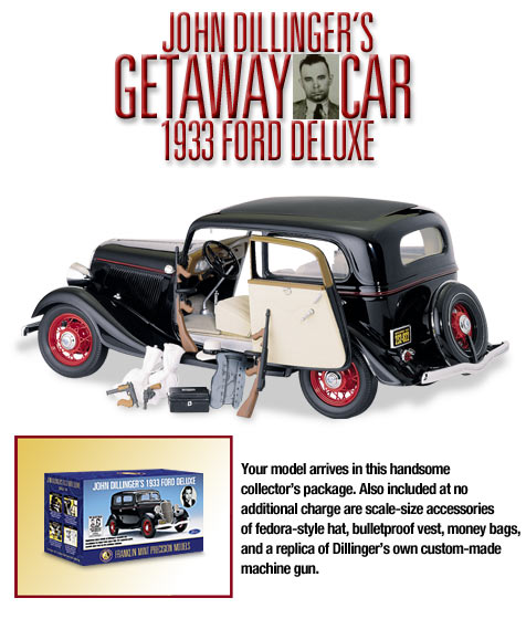 diecast car of 1933 Ford Deluxe