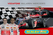Vodaphone McLaren Mercedes F1 Lewis Hamilton & Fernando Alonso Scalextric Sport Digital C1214 1:32 scale slot car set
