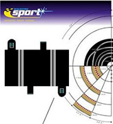Track, Straight Quarter 2 pack 87mm Scalextric Sport C8200 slot car track