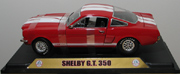 1966 Ford Mustang Shelby GT-350 Red and White Shelby Collectibles 1:18 Scale Diecast DC35003