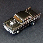 ThunderJet Ultra G Coffee 1957 Chevy Release 4 No 19 001184 Auto World HO Scale Slot Car