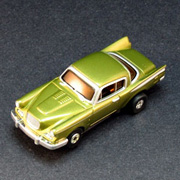 ThunderJet Ultra G Metallic Green 1957 Studebaker Golden Hawk Release 4 No 22 001184 Auto World HO Scale Slot Car