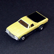 ThunderJet Ultra G Yellow 1968 Chevy El Camino Release 4 No 23 001184 Auto World HO Scale Slot Car