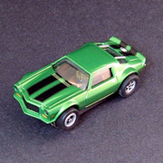 1971 Racing Camaro Metallic Green X-Traction Flamethrowers Release 4 RD122J HO Scale slot car