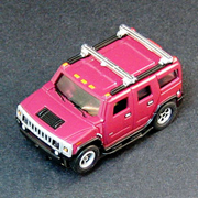 Hummer H2 Maroon X-Traction Flamethrowers Release 4 RD122J HO Scale slot car